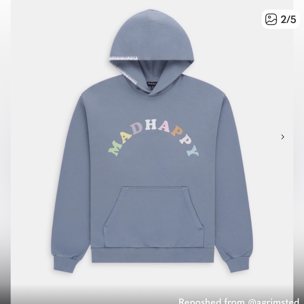 Madhappy Slate Hoodie with Pastel Logo